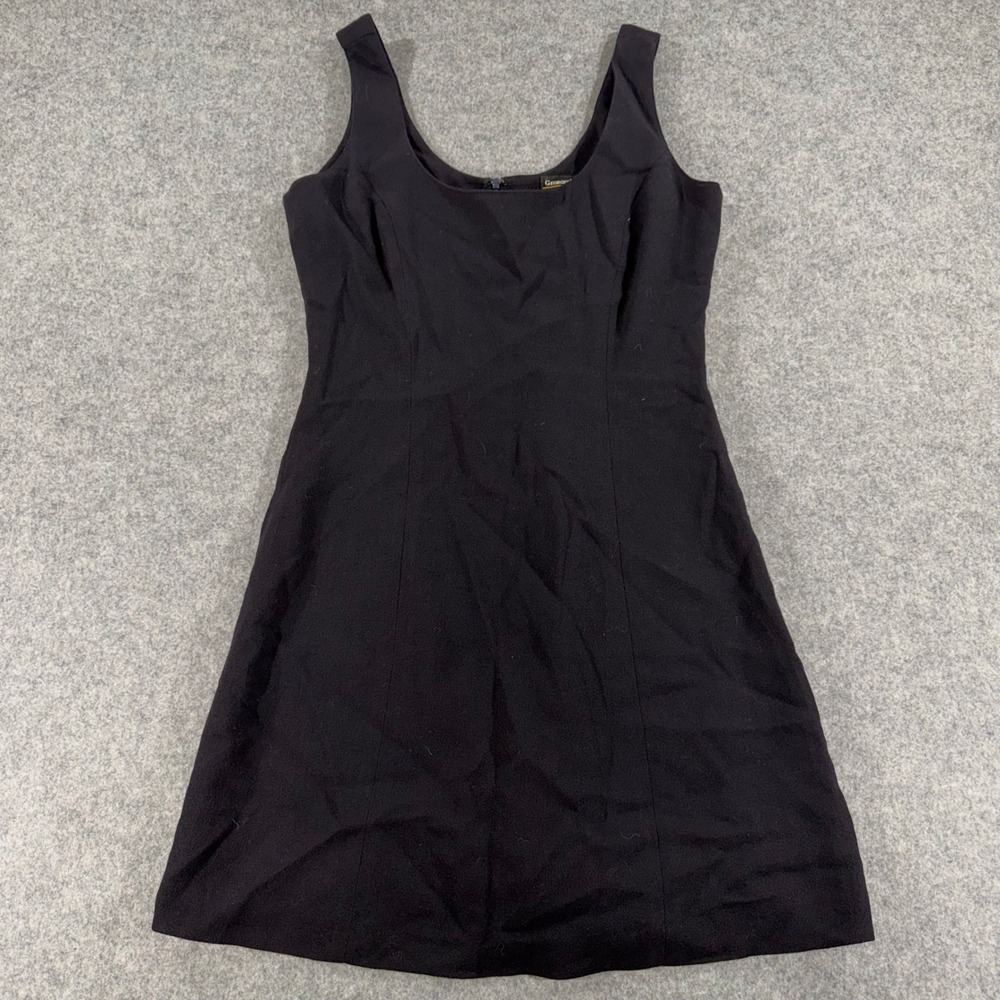 Georges Marciano Vintage Black Sleeveless Scoop Neck Mini Dress A-Line Lined